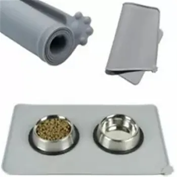 

Waterproof pet mat for dog cat solid color silicone pet food mat pet bowl drinking water pad dog feeding mat easy to clean