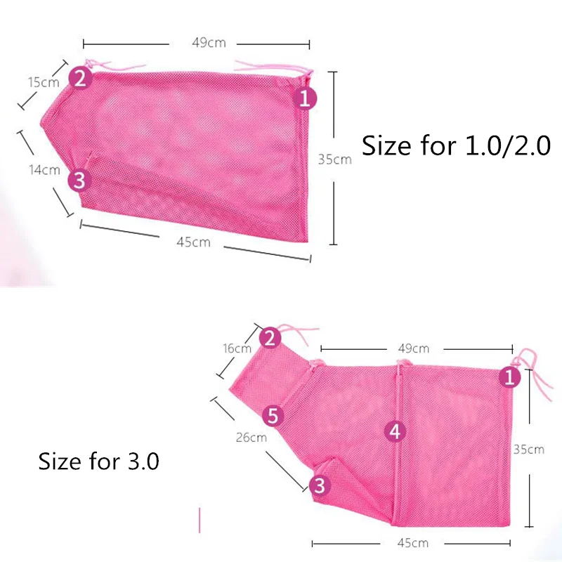 Cat Grooming Bath Bag Mesh Cat Washing Bag Biting Restraint for Pet Bathing Nail Trimming Injecting Pet Cat Grooming Supplies