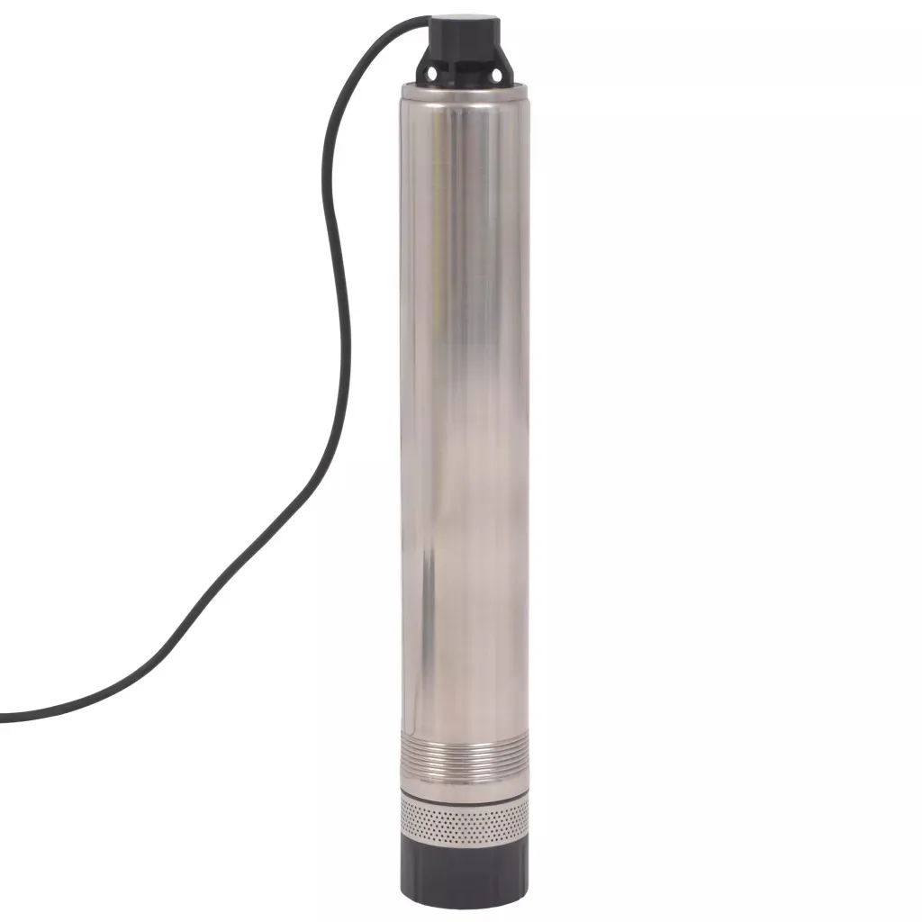 

VidaXL Stainless Steel Deep Well Water Pump Submersible Pump 55m 1000W 230V 5200L/H V3