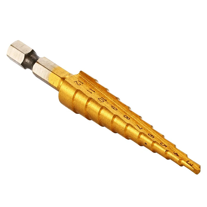 Gross metal countersink steps drills Titanium bit hole size 3-12mm BI106 | Инструменты