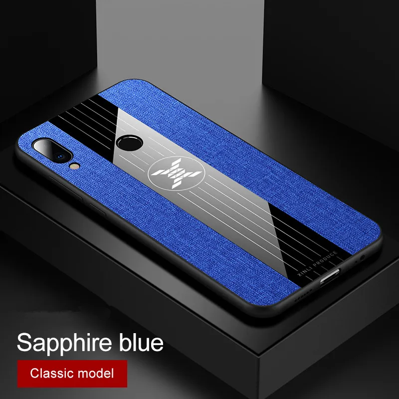 X Mark тканевые Чехлы для Meizu Note 9 8 чехол для Meizu Note 8 металлический держатель кольца для пальцев автомобильный Магнитный чехол coque - Цвет: Blue