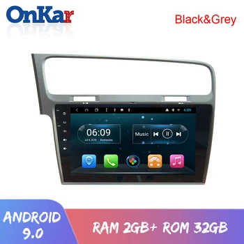 

ONKAR Android 9.0 Car Multimedia Player For VW VolksWagen Golf 7 2013-2015 Built in Mirror link Wifi Bluetooth Radio 10.1 inch