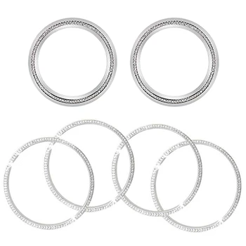 

4Pcs front Air Vents Outlet Caps & 2Pcs Rear Air Vent Outlet Cover Ring for Benz E Class W213 E200L E300L E320L