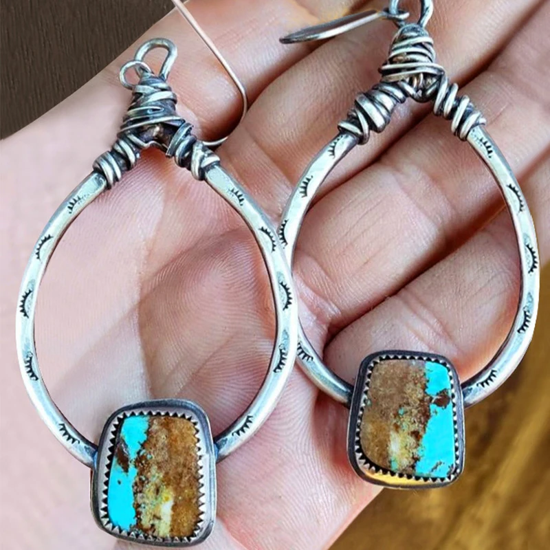 

Bohemian court retro creative eyelashes handmade large drop earrings women's Valentine's day gifts prom jewelry wholesale