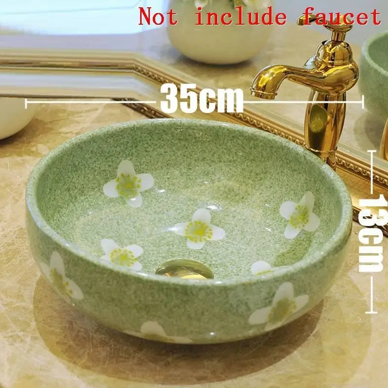 De Lavagem Fregadero Waschtisch чаша Lavabo Bagno Bassin Umywalka Nablatowa ванная комната судно Куба раковина Pia Banheiro умывальник - Цвет: Number 6