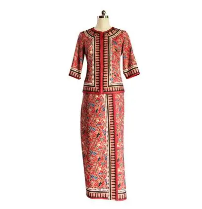 Singapore Airlines Flight Attendant Dress Southeast Asia Nyonya Women Malaysia Work Suit Spring southeast asian work suit