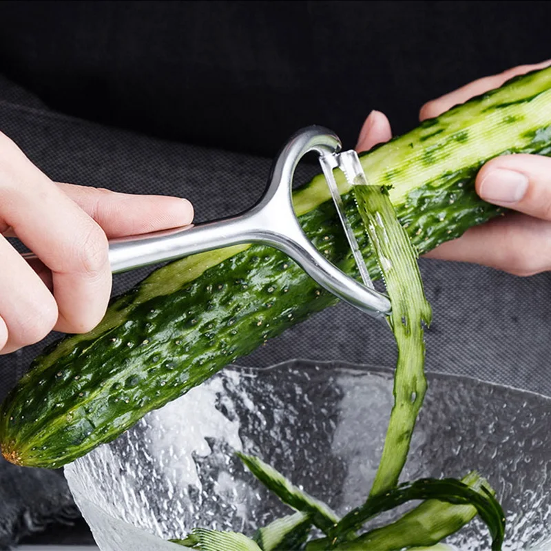 Manual Vegetable Fruit Peeler With Anti-slip Handle Zinc Alloy Sharp Potato Peeler Handheld Y Shape Peelers Kitchen Tool