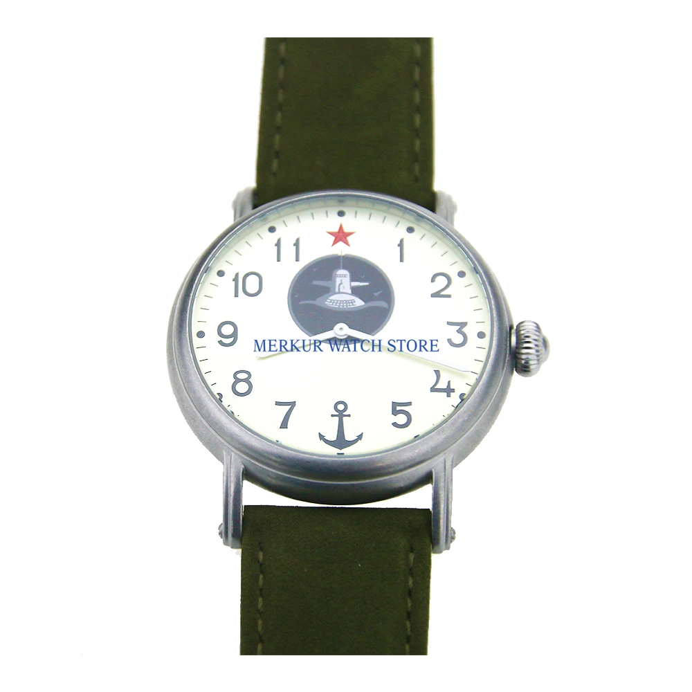 

Red Star Mechanical Mens Watch Moscow Style Russia handwind mechanical Submarine Sovien