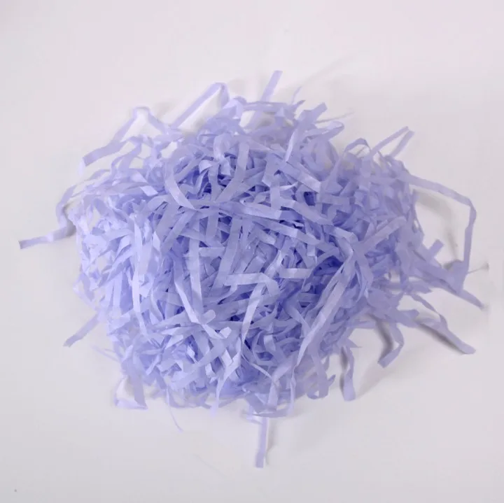 1 упаковка 90 г пасхальное украшение для дома Shred Crinkle измельченные соломенные из пальмового волокна бумаги DIY подарки Филлер для подарочной упаковки Материал Свадьба/День рождения - Цвет: 1