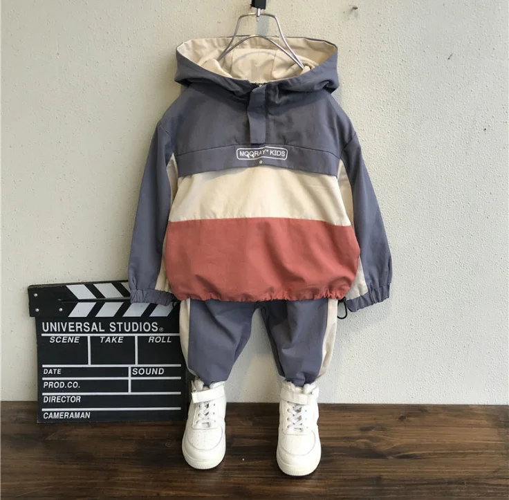 2 3 4 5 6 7 Y Toddler Boys Clothing Sets Autumn Winter Thickening Hooded Jacket Pants Kids Tracksuit Casual Boys Sport Suit New