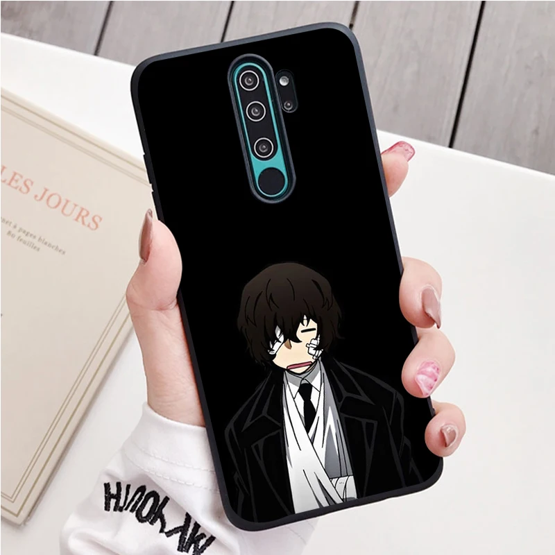 xiaomi leather case case Dazai black Silicone Phone Case For Redmi note 8 7 Pro S 8T for redmi 9 7A Cover phone cases for xiaomi Cases For Xiaomi