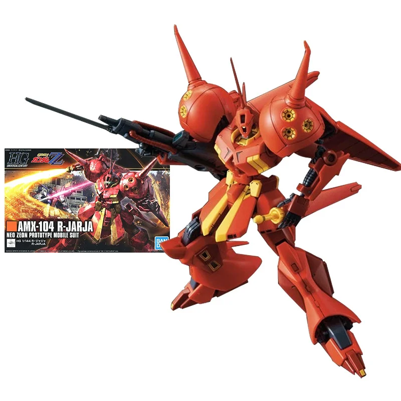 Bandai gundam Модель Аниме Набор фигурок hguc 1/144 220 AMX-104 r-jarja Подлинная gunpla экшн-модель