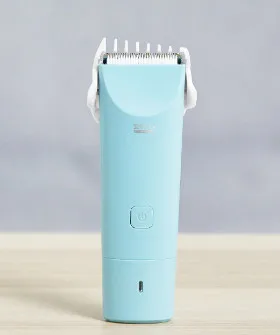 Xiaomi Rushan Baby машинка для стрижки волос IPX7 водонепроницаемый профессиональный электрический триммер для волос перезаряжаемый детский тихий двигатель для Youpin - Цвет: Синий