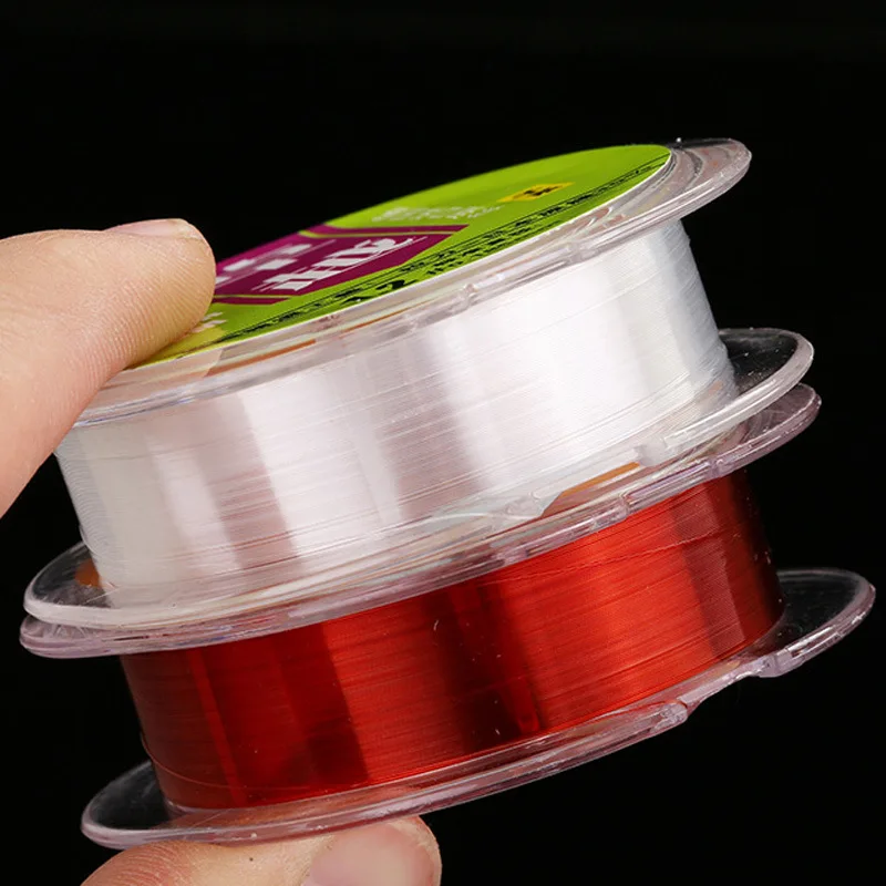 

Germany Raw Silk 50 M Nylon Thread Transparent Wear-Resistant Fishing Line Mainline Strands of Fishing Line Ultra-strength Tensi