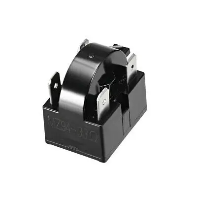 

33 Ohm 4 Pin Refrigerator PTC Starter Relay Black