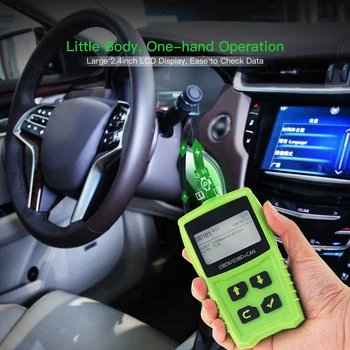 

JD101 Car Fault Diagnostic Instrument Engine Reading Code Card Detector High-definition Color Screen Display OBD2 Scanner