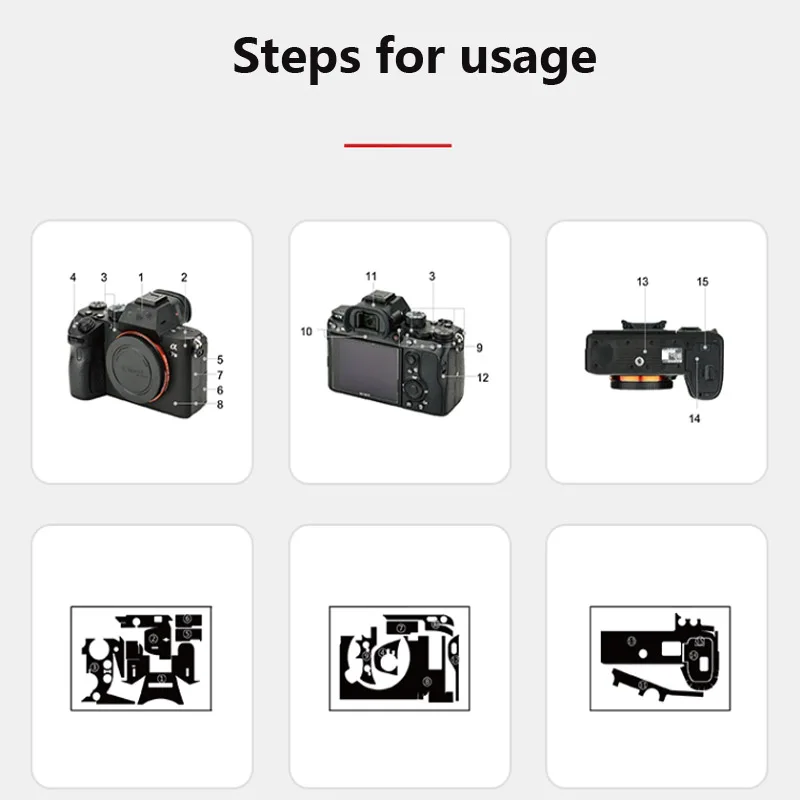 Для камеры sony A7III A7M3 A7R3 Защитная пленка для тела наклейки из углеродного волокна устойчивый к царапинам грубый клей отправить запасные наклейки