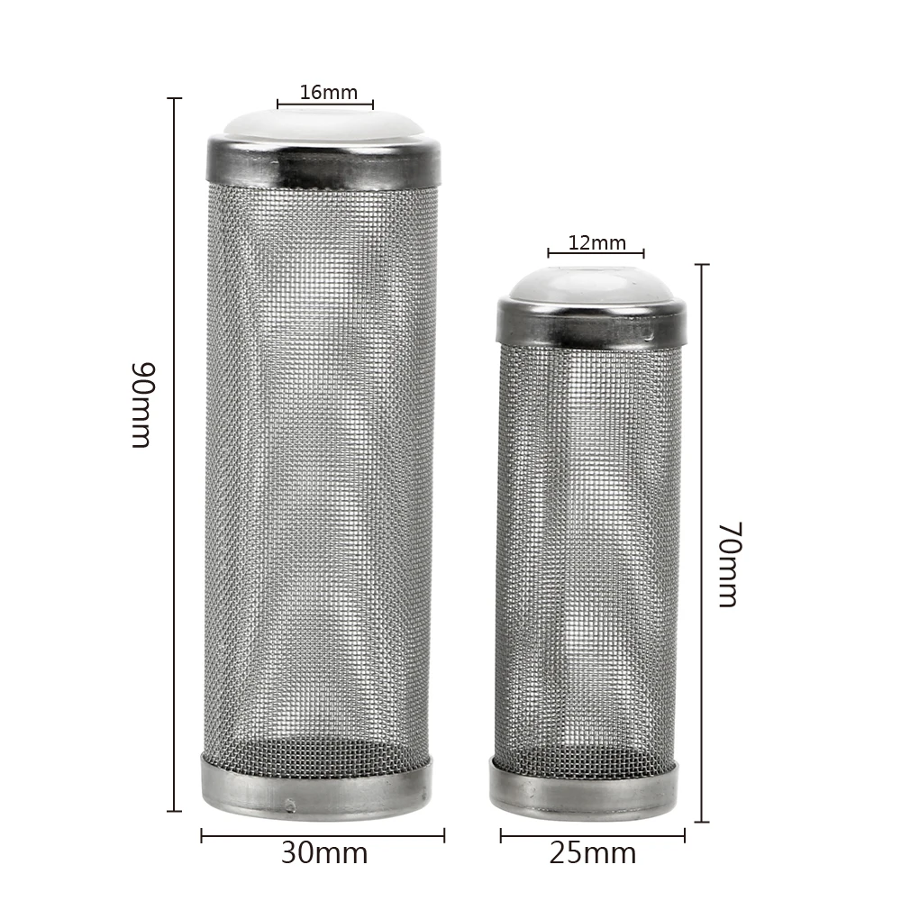 Aquarium filter stainless steel filter S/L size aquarium accessories inflow inlet protect special shrimp cylinder filter shrimp net