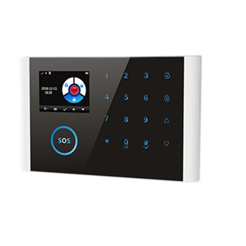 

CS108 Wireless Smart Voice Home Security Wifi Gsm Gprs Alarm System App Remote Control Switchable Rfid Card Arm Disarm