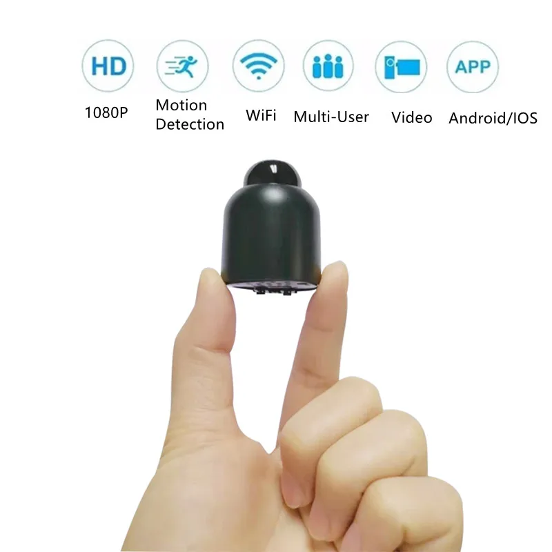 Wireless IP Camera WiFi Mini Surveillance Cameras 1080P HD Night Vision Remote Monitoring Camcorder Micro Cam X5 | Электроника