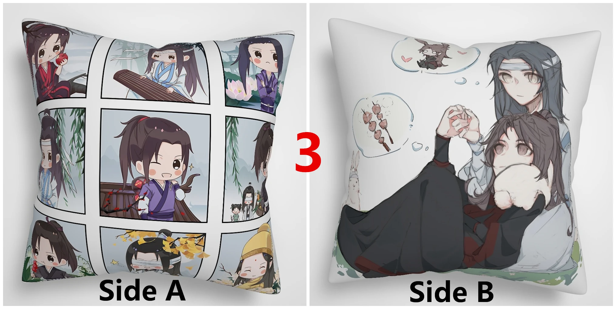 Grandmaster of Demonic Cultivation   Two Sides Pillow Cushion Case Cover 
