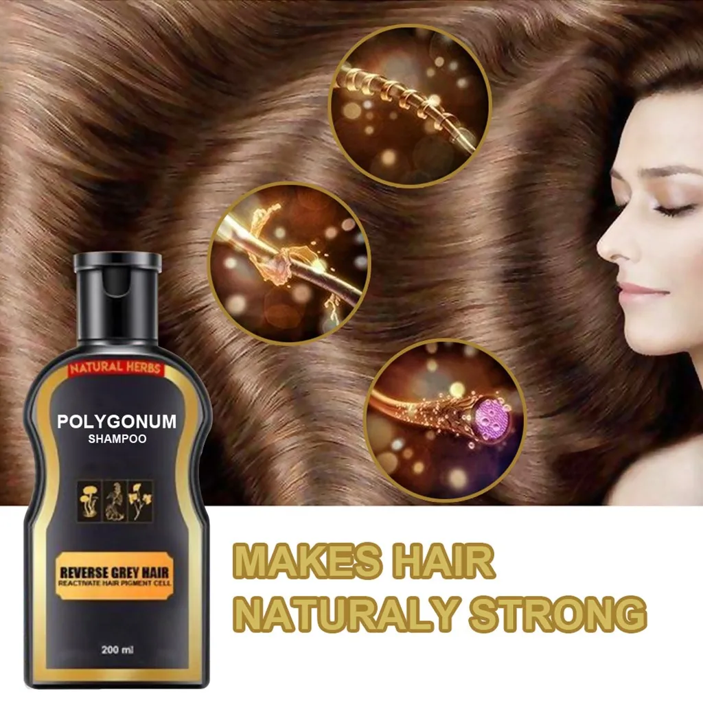 Natural Darkening Shampoo Anti-Dandruff For Anti Hair Loss Moisturizing Black Ginger Coloring | Красота и здоровье