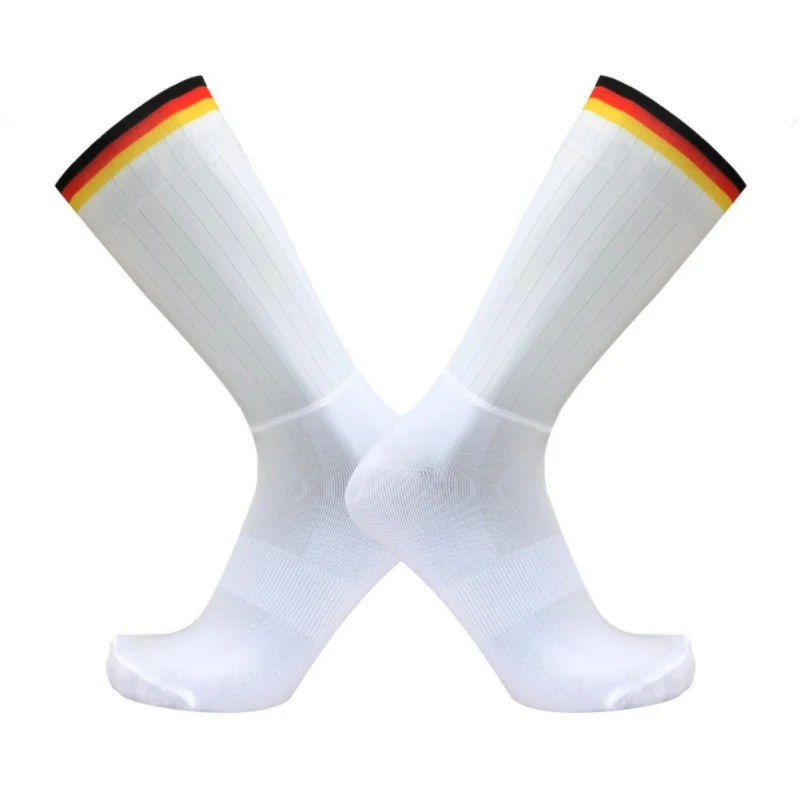 

Anti Slip Silicone Summer Stripe Socks Breathable Cycling Socks Men Sports Football Soccer Running Bicycle Socks