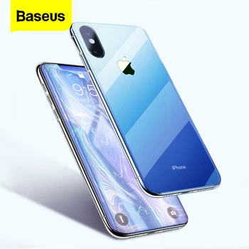

Baseus Transparent Phone Case For iPhone Xr Xs Max X Gradient Soft TPU Back Cover For iPhone Protective Shell Coque Fundas Capa