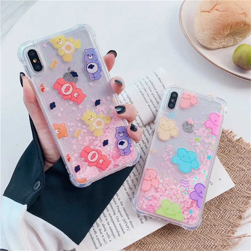

Caring Bear Case for iphone 11 Pro Max 11 Pro 11 All-inclusive Anti-fall Soft Cover for iphone XS Max XS XR X 6 6S 7 8Plus