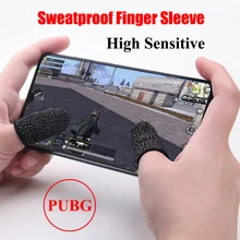 1 пара мобильных игровых пальчиковых раскладушек для PUBG, чувствительные к поту, дышащие игровые аксессуары для iPhone, iOS, Android