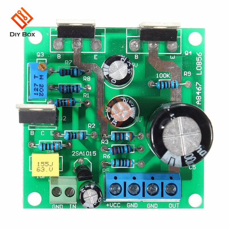 1969 TIP41C mono amplifier board 20W DC 12 -30V Class A audio speaker modulo amplificador volume control adjustable resistance audio amplifier board