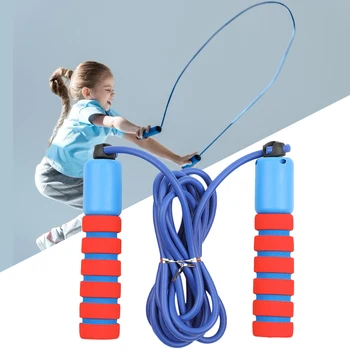

Professional Sponge Jump Ropes with Electronic Counter Sports Exercise Gym Adjustable Fast Speed Skip Wire Workout Equipments