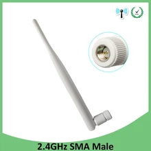 1 шт. 2,4 ГГц wifi антенна 5dbi антенна SMA разъем wi fi Антенна 2,4 ГГц антенна wi-fi для беспроводного маршрутизатора антенны