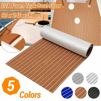 

300x90x0.6cm Self-Adhesive EVA Foam Boat Marine Universal Imitated Teak Yacht Rv Boat Flooring Anti Skid Pad Decking Accessories
