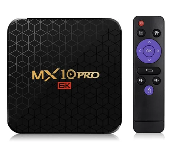 

10pcs MX10 Pro 6K TV Box Android 9.0 Allwinner H6 Quad Core 4GB 32GB 64GB 2.4G WiFi USB3.0 6K*4K H.265 VP9 Smart Media Player
