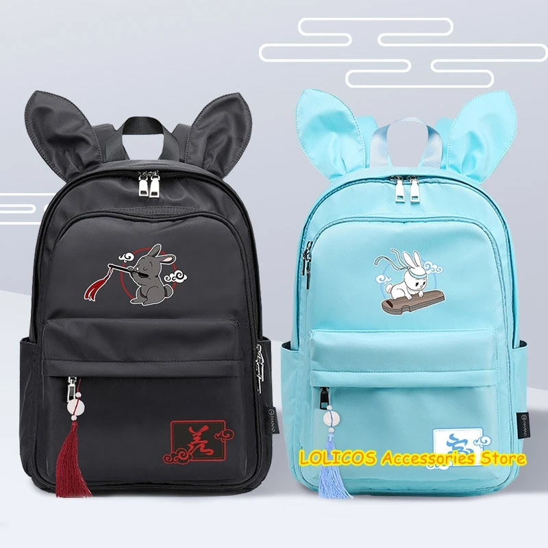 

Grandmaster of Demonic Cultivation MDZS Wuxian Backpack Cute Rabbit Ear Shoulder bag Casual Fashion Student Schoolbag Knapsack