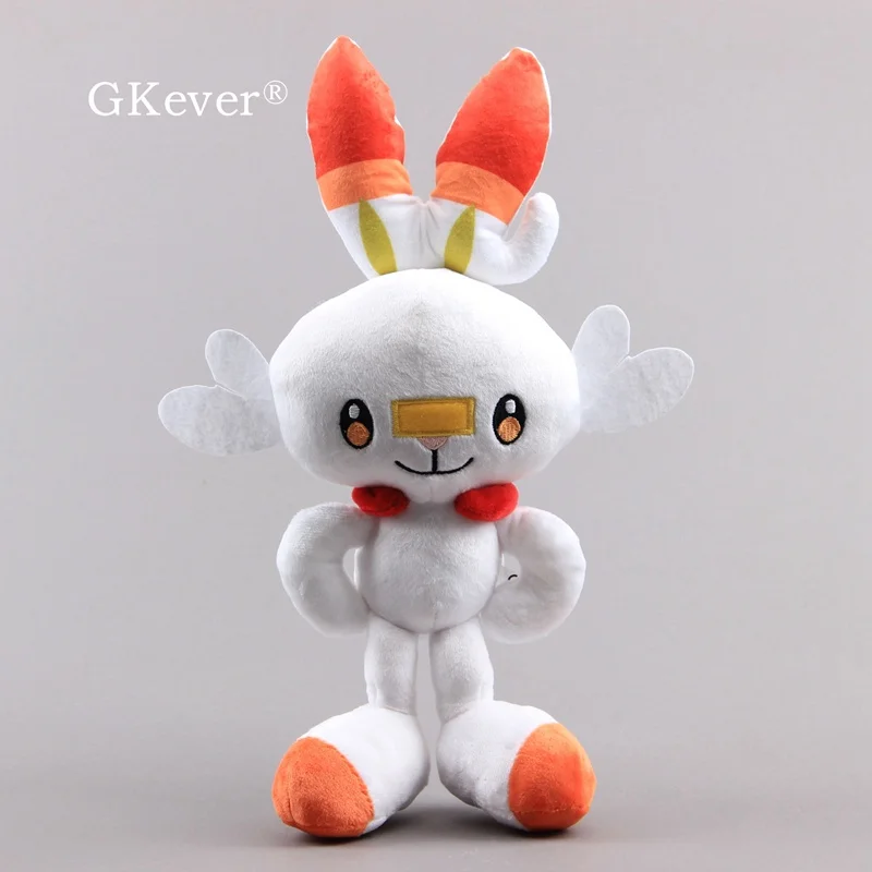 4 стиля, новая милая плюшевая игрушка Grookey Scorbunny, Sirfetch 'd Sobble 21-36 см, Kawaii мягкие животные - Цвет: Scorbunny