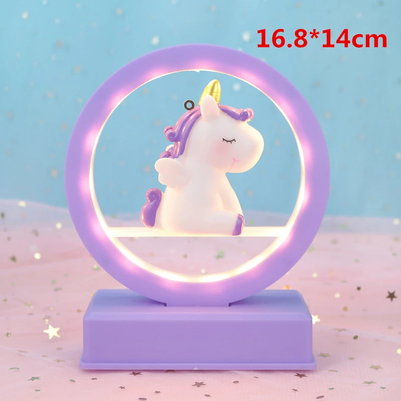 Unicorn Christmas Gift New Year Gift Toy light - Цвет: purple