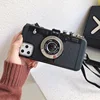 Retro Camera Phone Case With Lanyard For 6S 6 7 8 Plus Mobile phone case For Men And Women For 11 Pro XS Max XR X ► Photo 1/6