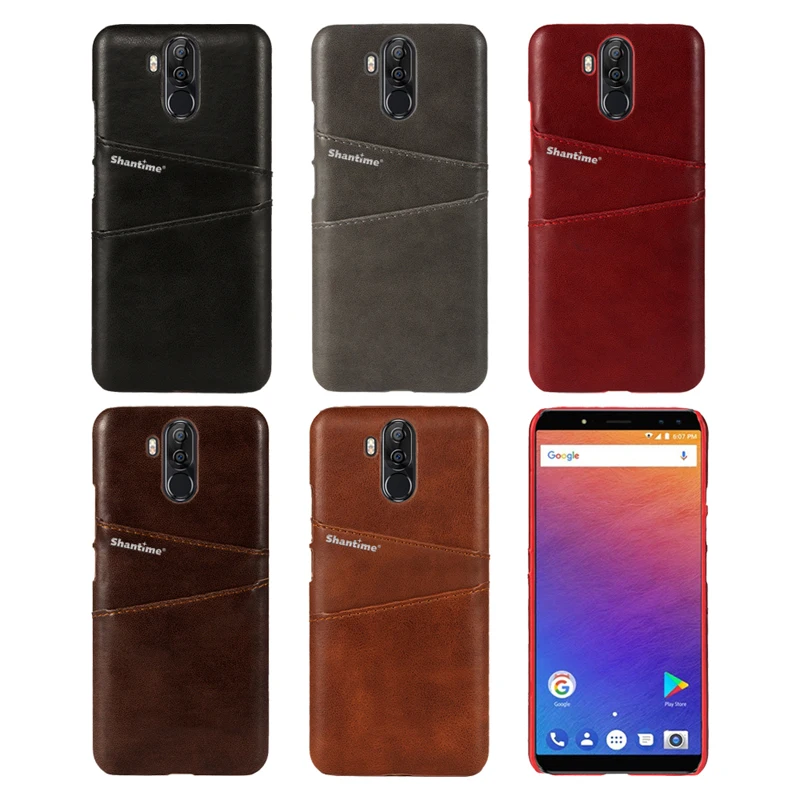 Винтажный кожаный чехол бумажник с отделениями для карт Ulefone Power 3 3S накладка Vernee