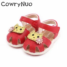 Стелька 11,5-13,5 см; милая летняя прогулочная обувь для новорожденных; сандалии для маленьких девочек