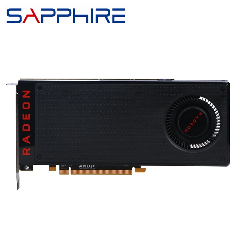 Видеокарты SAPPHIRE RX 480 4 Гб видеокарта GPU AMD Radeon RX480 4 Гб видеокарты PCI Express карта настольного компьютера не майнит