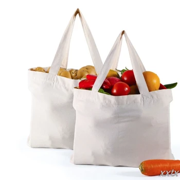 

Stretchy Cotton Cloth Grocery Shopping Bag with Handle Portable Tote Bag Handbag