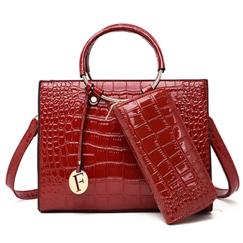 

Crocodile Pattern Women Handbag Shoulder Bag Fashion Ladies Crossbody Messenger Bag Luxury Brand For Women 2019Bags Designer Sac