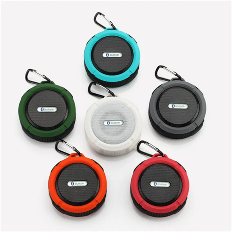 C6 водонепроницаемый Bluetooth динамик открытый присоска Мини Bluetooth Портативный для мобильного небольшой динамик