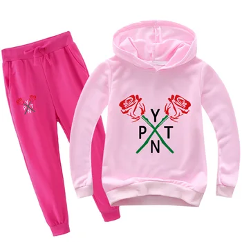 

2-16Y 2020 Social Media Stars Hoodies Pants 2pcs Set Kids Payton Moormeier Clothing Sets Boys Tracksuit Girls Fall Outfits