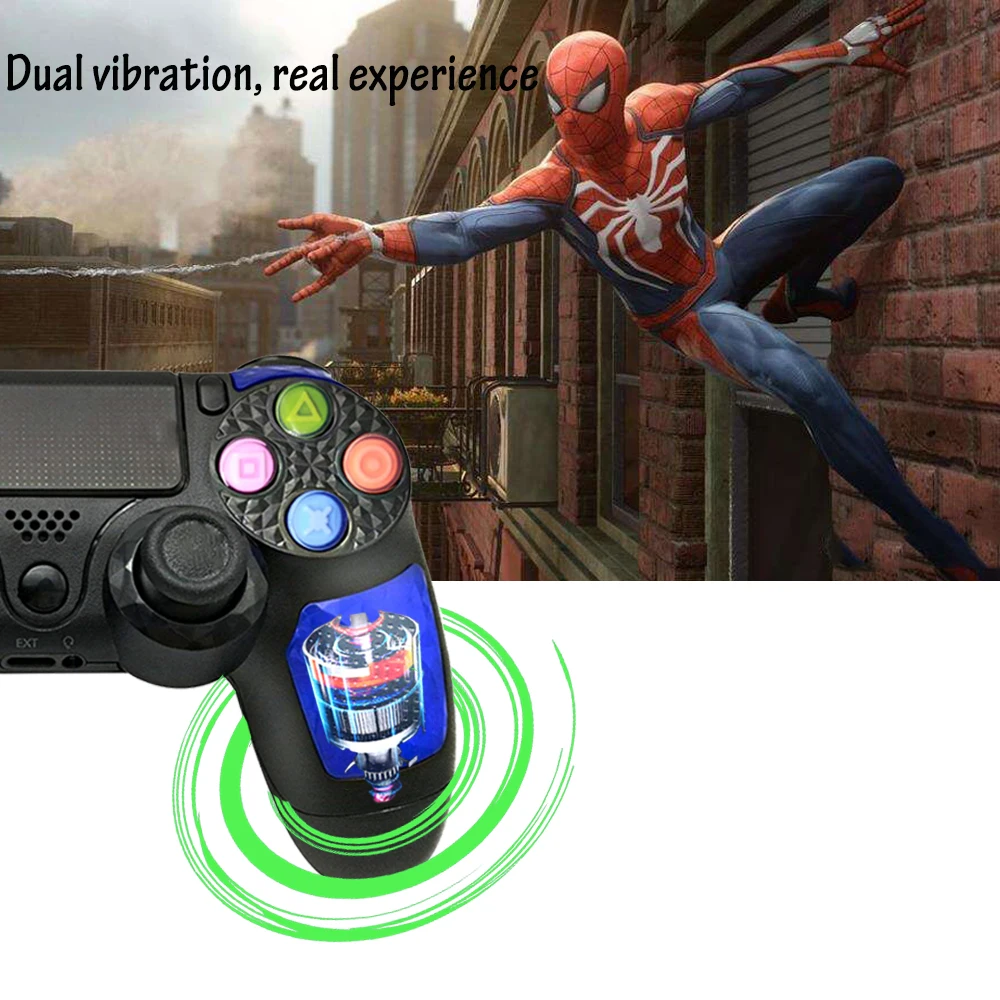 PS4 контроллер беспроводной джойстик Bluetooth пульт дистанционного управления геймпад светильник двойной шок игра для Playstation 4/PS4 Pro/Slim/PC