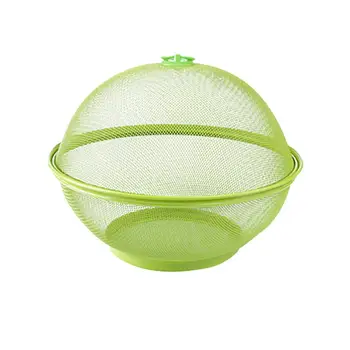 

OUNONA Kitchen Drain Basket Portable Useful Vegetable Storage Rack Kitchen Utensils Fruit Organizer with Lid for Home Kitchen