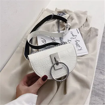 

Stone Pattern PU Leather Crossbody Bags For Women 2020 Mini Shoulder Messenger Bag High Quality Female Waist Packs Lady Handbags
