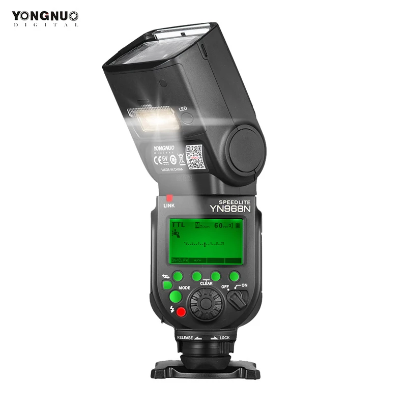 YONGNUO YN968N Беспроводная вспышка Speedlite ttl 1/8000 оснащен светодиодный светильник для Canon Nikon DSLR совместим с YN622N YN560